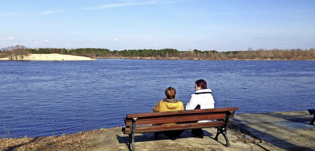 Landschaftlich schn: Pause an einem der vielen Seen in der Region   | Foto: Merle Hilbk