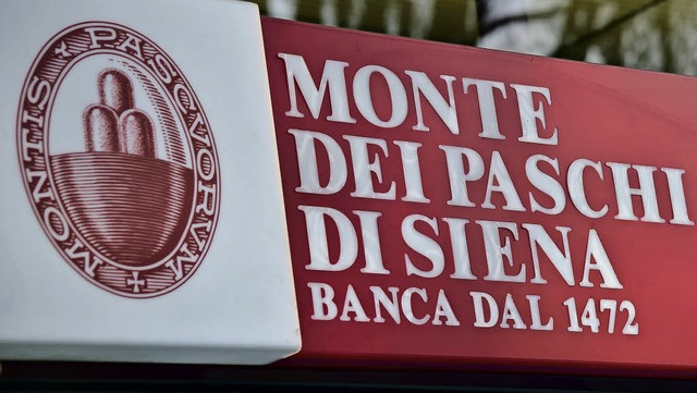 Sitzt auf einem Haufen faul gewordener...: die Bank Monte dei Paschi di Siena.   | Foto: AFP