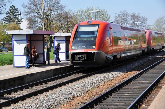 Bei Grenzach-Wyhlen ist die Zugstrecke ber Pfingsten dicht.  | Foto: Daniel Gramespacher