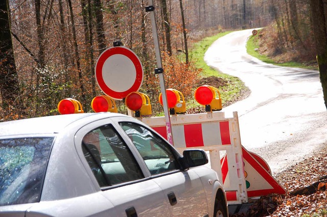 Schlechte Nachrichten fr Schleichwegn...e Wannengasse bleibt bis Ende Jahr zu.  | Foto: Petra Wunderle