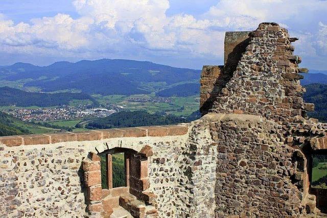 Fhrung auf der Burgruine Geroldseck in Seelbach