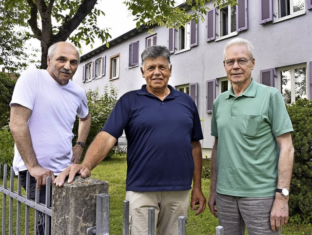 Die Drei ohne Anschluss:  Walter Frank...) sind in ihrem Viertel nicht allein.   | Foto: Michael Bamberger