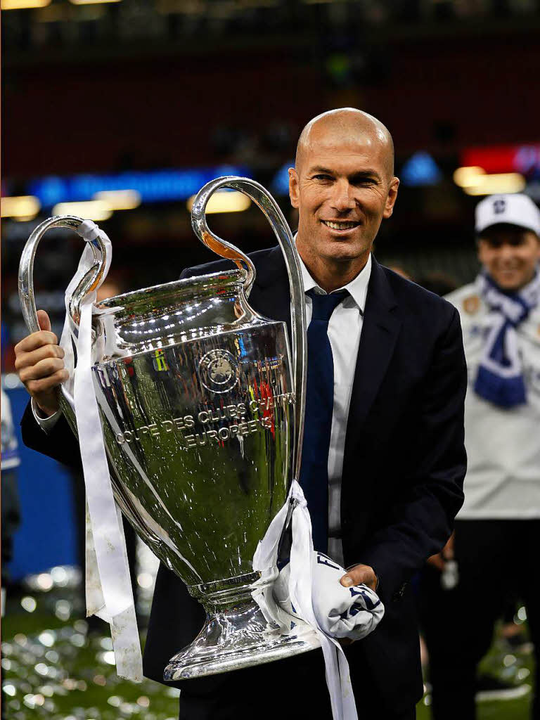 Madrids Coach Zinedine Zidane.