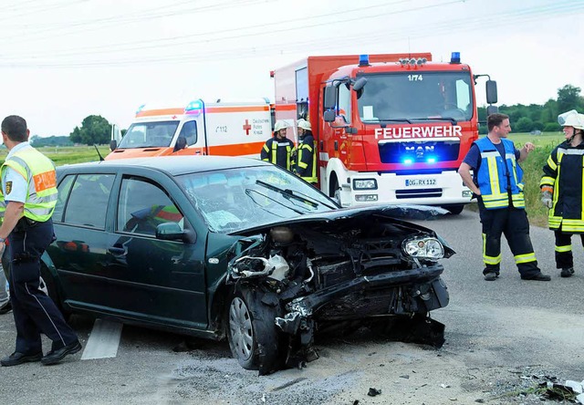 Bei dem Unfall wurden fnf Personen verletzt.  | Foto:                                 