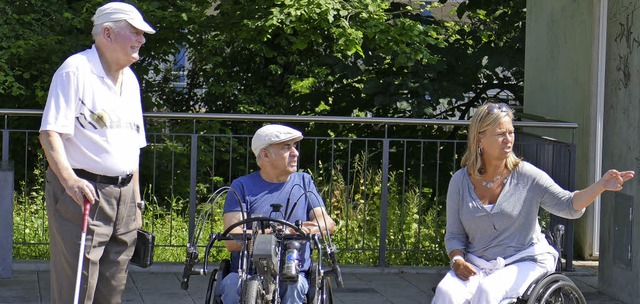 Bei der Barrierefreiheit am Emmendinge...d Esther Weber Verbesserungspotenzial.  | Foto: Jrger