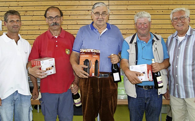 Gerald Ebner (links) und Fred Thelen (...ton Huber, Hotzenwlder Wanderfreunde   | Foto: Maria Schlageter