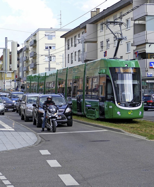 Freie Fahrt fr die Tram, das klappt noch nicht immer.   | Foto: SENF