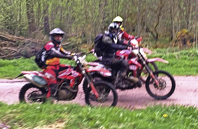 Motocrossfahrer haben im Wald nichts v...uletzt verstrkt im Brunlinger Wald.   | Foto: Landratsamt
