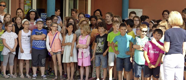 <BZ-FotoAnlauf>Grundschule Oberweier: ...Kinder waren zu Besuch in Dorlisheim.   | Foto: privat