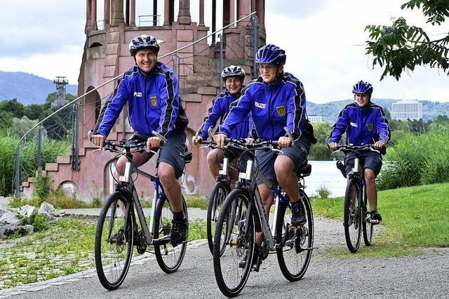 Im Freiburger Seepark patrouilliert die Polizei jetzt auf dem Rad