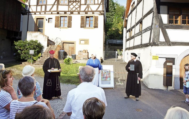 Reinhold Hmmerle, Thomas Reitzel und ...er lassen die Reformation auferstehen.  | Foto: Haberer