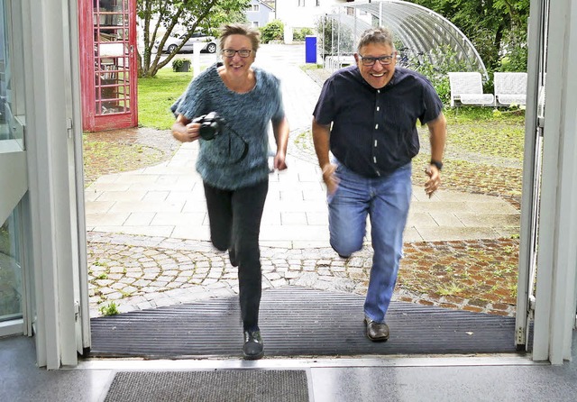 Petra Bttcher und Antonius Latsch-Gul...ie so ein Fotomarathon aussehen kann.   | Foto: Elena BISCHOFF