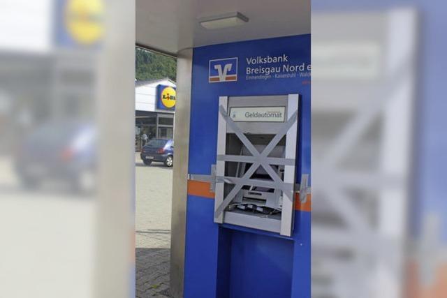 Versuchte Sprengung eines Geldautomaten