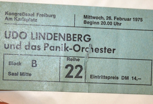 Eintrittskarte von 1975  | Foto: wal