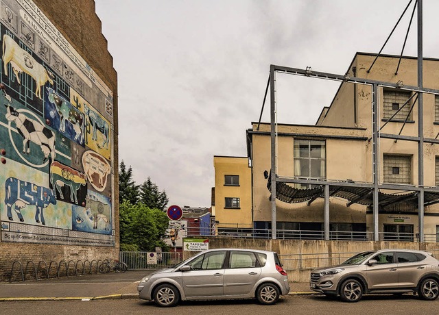 Das Quartier bei der Laiterie bekommt ...nes Zuschussprogramms wieder ein Caf.  | Foto: Teli