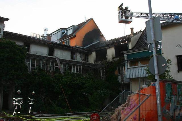 Die beschädigten Uehlin-Häuser stehen vorm Abbruch