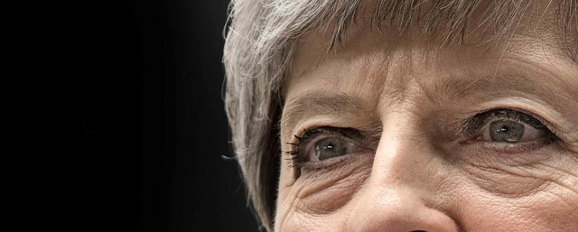 Kein Wort ber Verluste: Theresa May m...e Richtung blicken &#8211; nach vorn.   | Foto: AFP