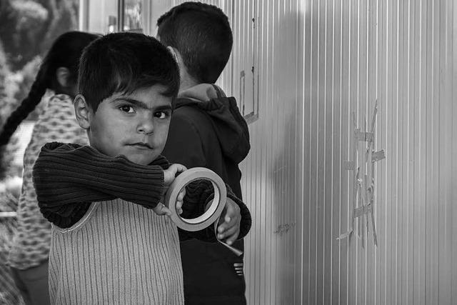 Fotos: Wie junge Flchtlinge ihr Wohnheim am Kappler Knoten verschnern