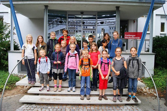 2011 waren Eimeldinger Kinder im Rahme...ei der Badischen Zeitung in Freiburg.   | Foto: Jassok