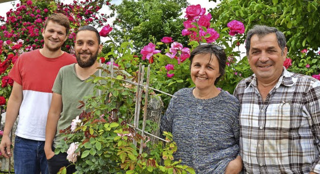 Marcel, Simon, Waltraud und Hanspeter Wei (v. l.)  | Foto: Fertl