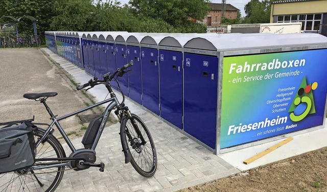 Die Fahrradboxen am Bahnhof sind beliebt.   | Foto: Gemeinde