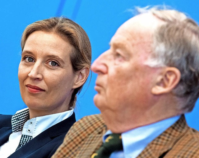 Alice Weidel und Alexander Gauland sollen als Redner auftreten.  | Foto: dpa