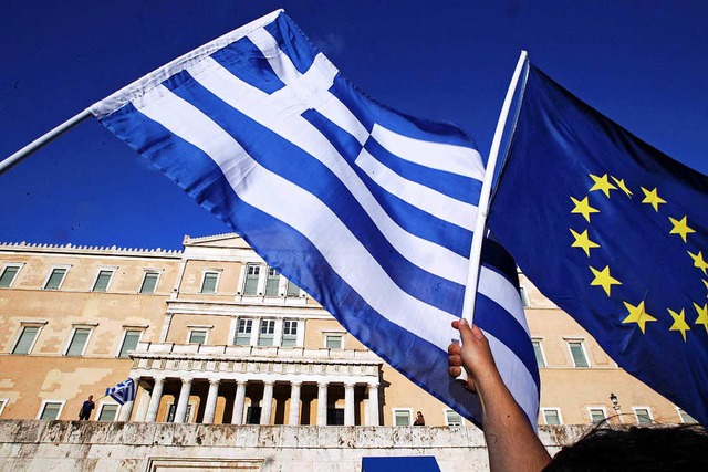 Der Bankrott Griechenlands wurde mal wieder auf den letzten Drcker abgewendet.  | Foto: dpa