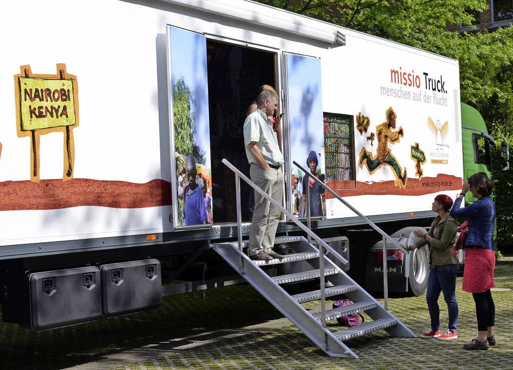 Flucht-Truck des Internationalen Katholischen Hilfswerks Missio   | Foto: PR