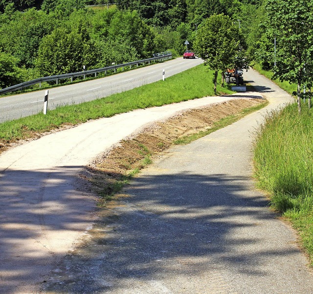 Der Weg zum Wohngebiet Juch ist jetzt sicherer.   | Foto: Hansjrg Bader