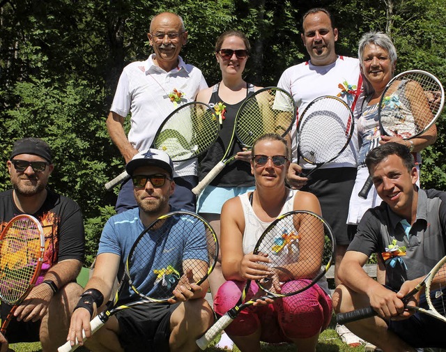 Die Sieger des Schleifchenturniers: (h...Sthr, Monja Ebner und Hannes Schmidt   | Foto: C. Liebwein