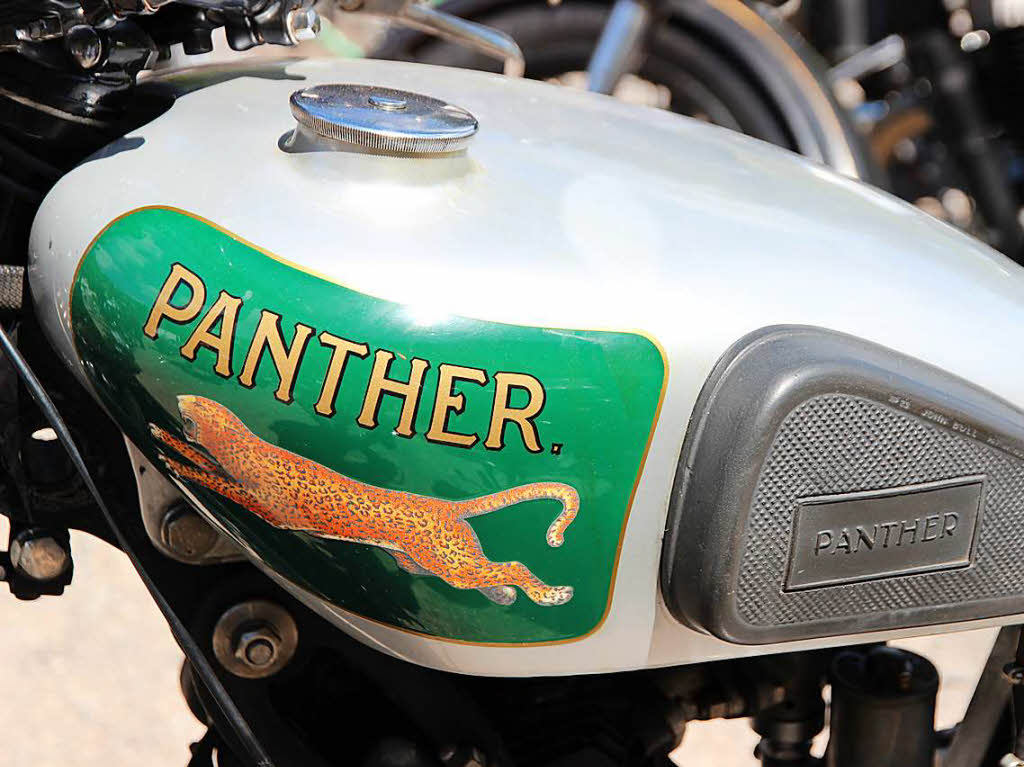 Raubkatze auf dem Tank: Flotte 17 PS hat das Panther-Motorrad aus dem Jahr 1034.