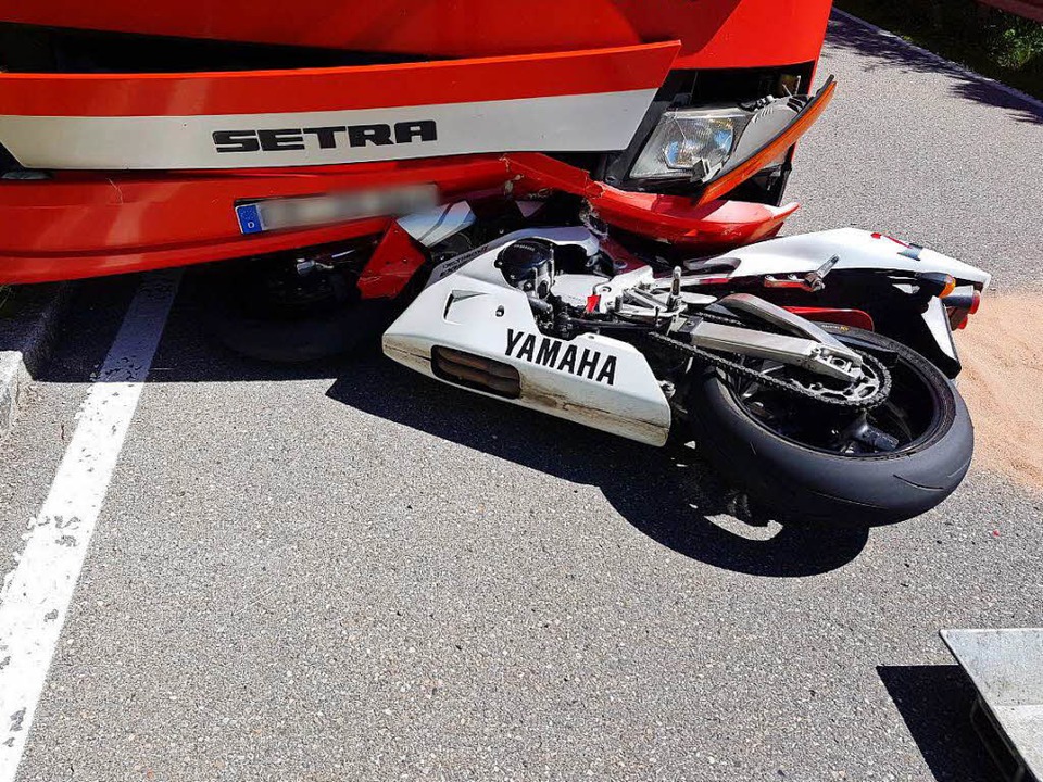 Tdlicher Motorradunfall bei Friedenweiler.  | Foto: Kamera 24