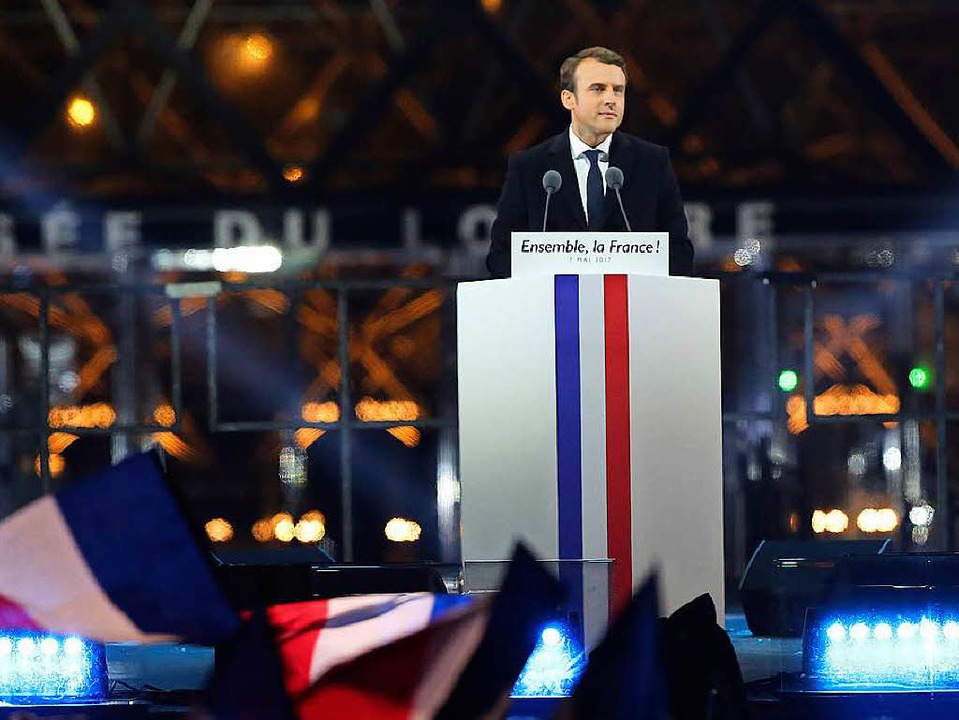 Im Mai hatten die Franzosen Emmanuel Macron zu ihrem Präsidenten gewählt.  | Foto: dpa