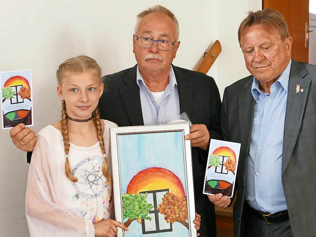 Die zehnjhrige Maja Glowacka hatte die Vorlage frs Titelbild der Programmkarte gemalt.