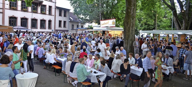 Die Weinkultur in der Schlettstadtalle...co sorgten fr einen gelungenen Abend.  | Foto: Nikolaus Bayer