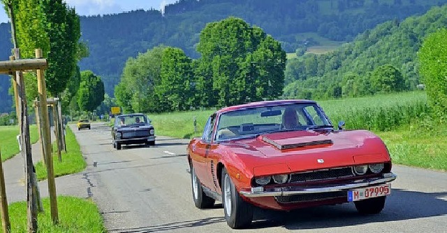 Der rote Iso Grifo zhlt zu den absolu...so Rivolta und einem gelben Iso Lele.   | Foto: Uwe Stohrer