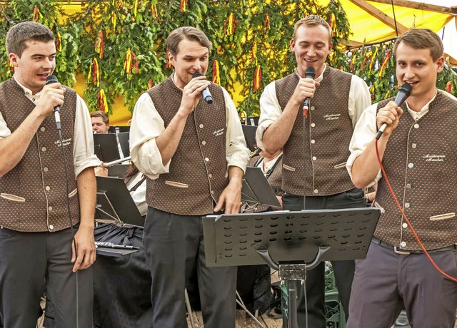 Nicht nur instrumental, die Musiker au...othaus auch mit gesanglichen Einlagen.  | Foto: Christiane Seifried