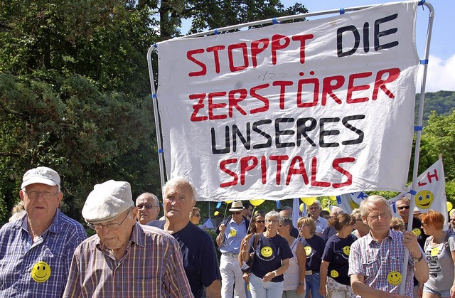 Als untragbar bezeichnen die Geschfts...tals Bad Sckingen mitgefhrt wurden.   | Foto: HildeGard Siebold