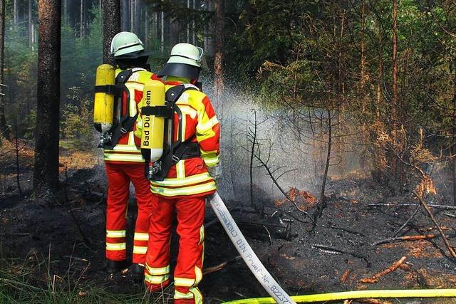 Waldbrand auf der Baar – vermutlich Brandstiftung