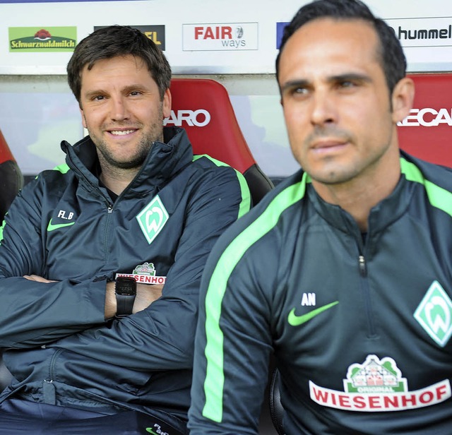 Gerade noch war Florian Bruns (links) ...ofi wohl zum SC Freiburg zurckkehren.  | Foto: meinrad schn