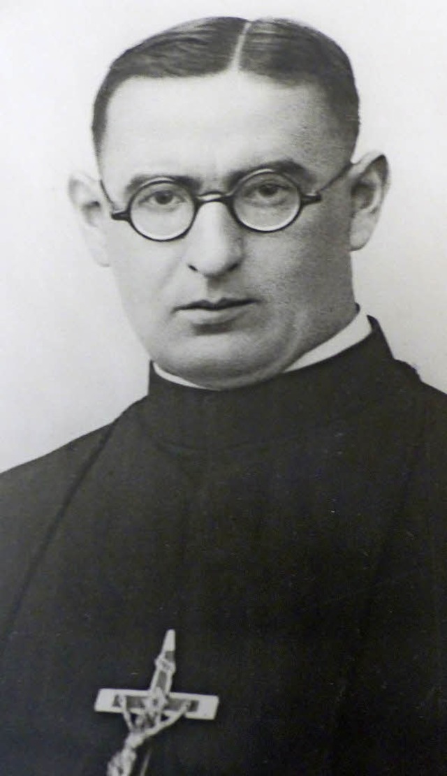 Pater August Httig ist 1942 ermordet worden.  | Foto: Repro: Alfons Vgele