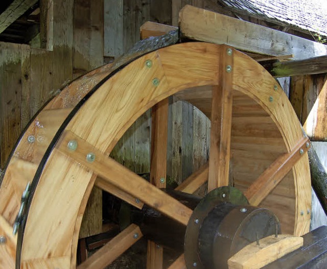 Das Rad der Frhnder Klopfsge ist zum...vor rund zehn Jahren erneuert worden.   | Foto: Archivfoto: Karin Maier