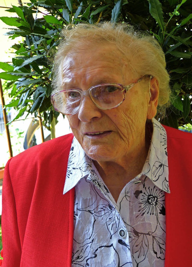 Margarete Schaible feierte ihren 90. Geburtstag  | Foto: Aribert Rssel