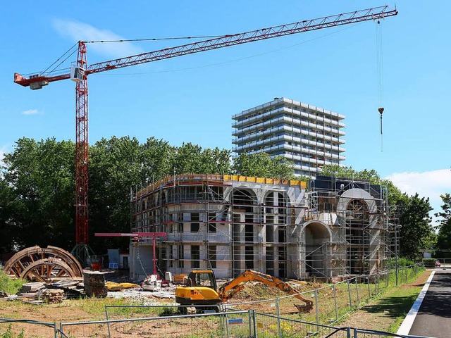 Die neue Lahrer Moschee ist im Bau.  | Foto: Christoph Breithaupt