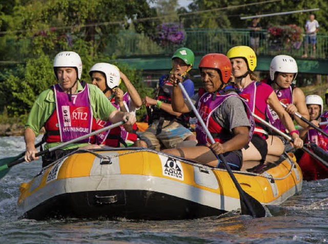 Rafting in Huningueiein nasses Abenteuer.  | Foto: PR / Wasserpark