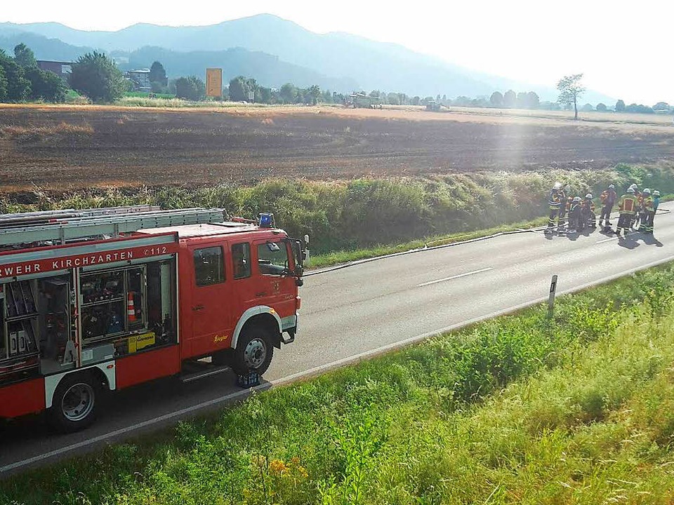 Feldbrand in Kirchzarten.  | Foto: Mauch, Uwe