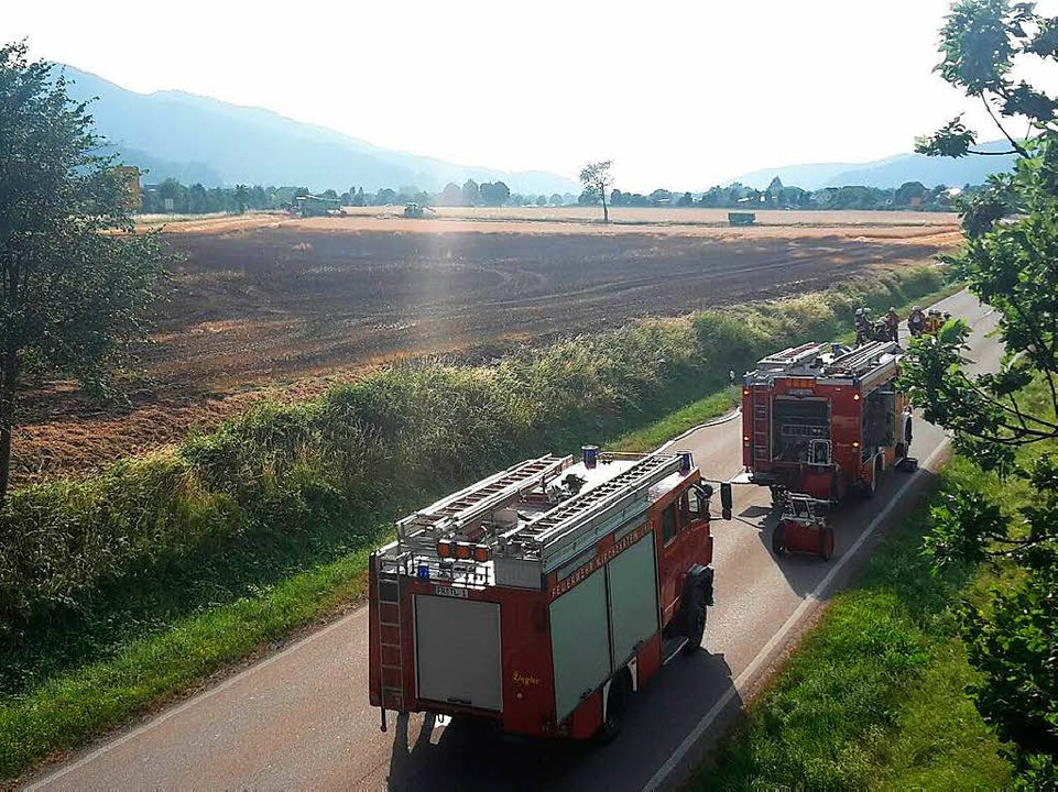 Feldbrand in Kirchzarten.  | Foto: Mauch, Uwe