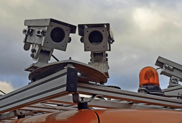 Alle fnf Meter zeichnen diese Kameras...nnzeichen wrden unkenntlich gemacht.   | Foto: Stadt Kehl