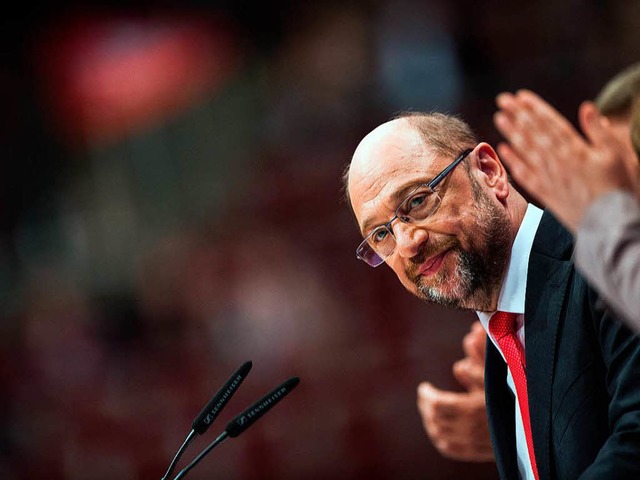 Martin Schulz hat beim SPD-Parteitag seine Chance genutzt.  | Foto: dpa