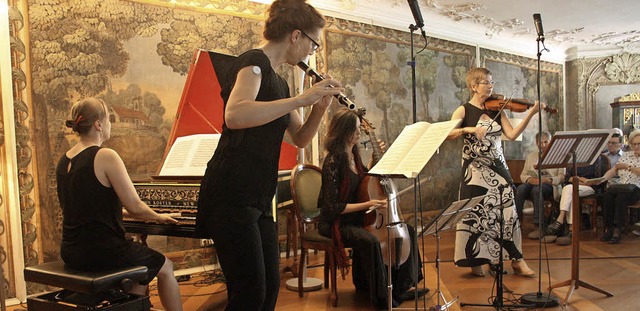 Ein hochkartiges Solistinnenquartett ...da Gamba und Petra Mllejans, Violine.  | Foto: Hans Jrgen Kugler